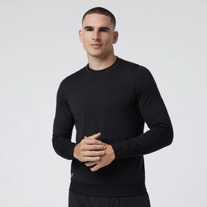 NWT Vuori Men's Ponto Performance Crewneck Sweatshirt - Black Heather (sz: L)